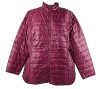 Dámská purpurová šusťáková zateplená bunda 