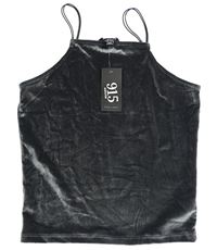 Šedý sametový crop top New Look