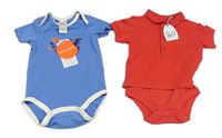 2x body modré s dinosaury+ červené 