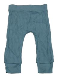 Modré žebrované lehké tepláky George