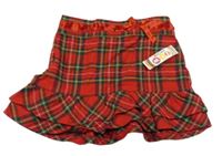 Červeno-barevná kostkovaná sukně JPW junior