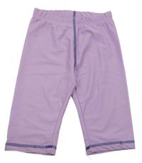 Fialové UV capri kalhoty s potiskem Lily & Dan