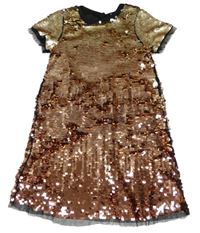 Černé flitrované šaty Primark