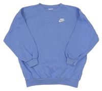 Modrá mikina s vyšitým logem Nike