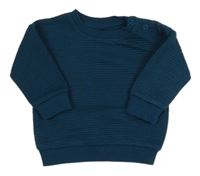 Petrolejová pruhovaná mikina Primark