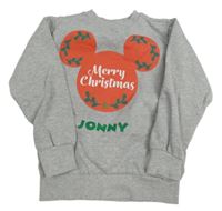 Šedá mikina s Mickeym Disney