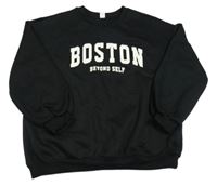 Černá mikina s nápisem zn. Shein