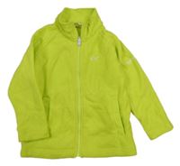 Neonově zelená fleecová funkční propínací mikina Regatta