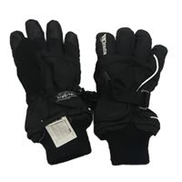 Černé šusťákové prstové zimní funkční rukavice Trespass