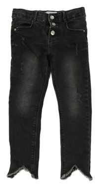 Tmavošedé skinny rifle Zara