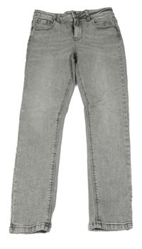 Šedé plísňové skinny rifle Denim Co.