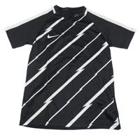 Černo-bílé sportovní tričko Nike