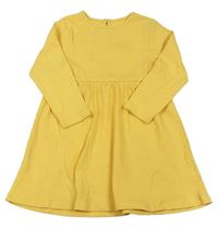 Žluté žebrované šaty Primark