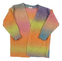 Barevný pruhovaný svetrový cardigan Next