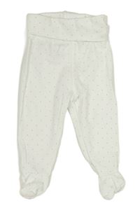 Bílé polodupky s puntíky zn. H&M