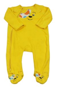 Žlutý fleecový overal - Pudsey George