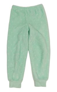 Mátové chlupaté domácí kalhoty C&A