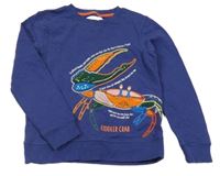 Tmavomodrá mikina se zvířátky Mini Boden