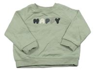 Khaki mikina s nápisem TU