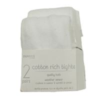 Nové - 2x - Bílé punčocháče Dunnes