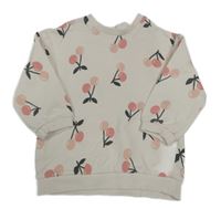 Pudrová mikina s třešničkami H&M