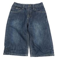 Tmavomodré riflové kraťasy 