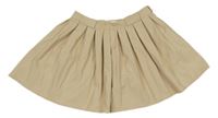 Béžová skládaná kolová sukně Zara