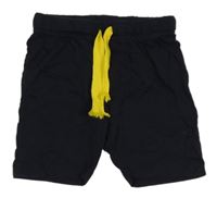 Tmavomodré bavlněné kraťasy 