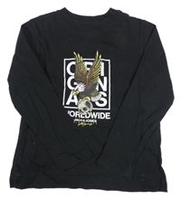 Černé triko s orlem Jack & Jones