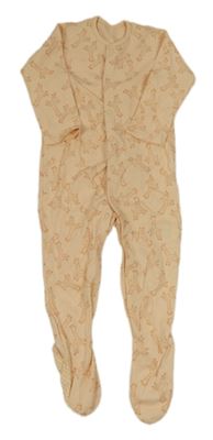 Meruňkový overal se žirafami Mothercare