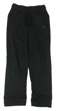 Černé funkční sportovní  tepláky Decathlon