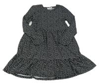 Černo-bílé puntíkaté šaty PRIMARK