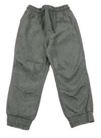 Tmavošedé melírované softshellové kalhoty Kiki&Koko