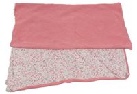 Růžová pletená podšitá deka Mothercare