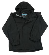 Černá šusťáková funkční jarní bunda s ukrývací kapucí TRESPASS