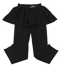 Černé sportovní legíny se sukní