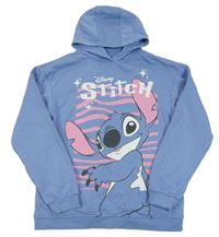 Fialovomodrá mikina se Stitchem a kapucí PRIMARK