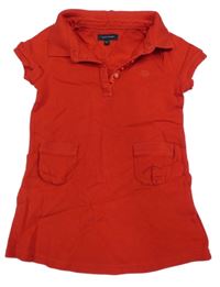 Červené šaty s límečkem TOMMY HILFIGER