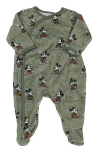 Khaki sametový overal s Mickey C&A