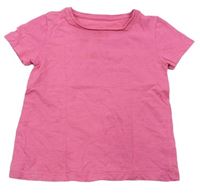Růžové tričko s výšivkou St. Bernard