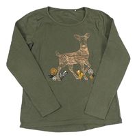 Khaki triko se srnkou Yigga
