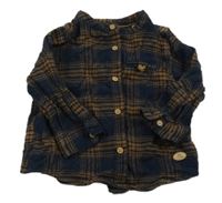 Černo-hnědá kostkovaná košile Zara