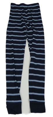 Tmavomodro-modré pruhované spodní kalhoty C&A