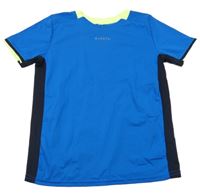 Modro-tmavomodré sportovní funkční tričko Kipsta