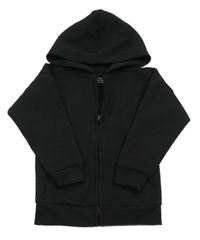 Černá prošívaná propínací mikina s kapucí Primark