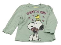 Světlezelené triko se Snoopym