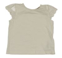 Smetanové tričko s madeirou C&A