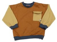 Hnědá mikina s kapsou Ergee