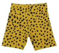 Hořčicové vzorované elastické kraťasy Matalan