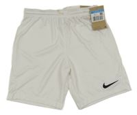 Nové - Bílé sportovní funkční kraťasy s logem Nike